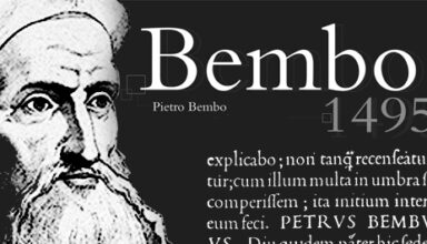 Bembo font.