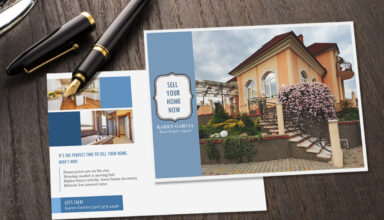 Real estate direct mail postcard