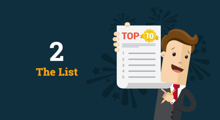 Social media content - the List