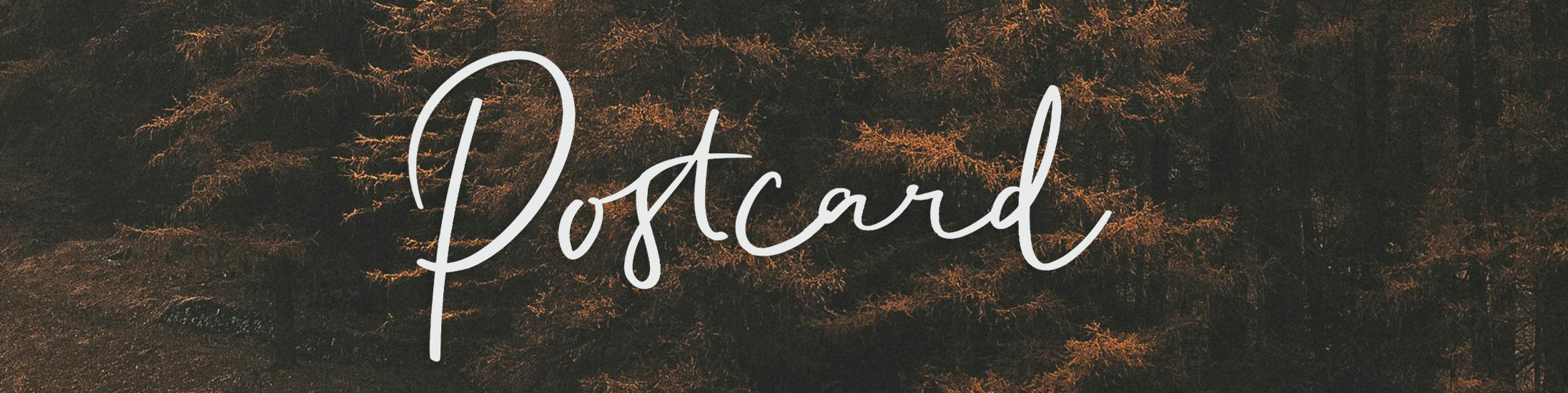 postcard font