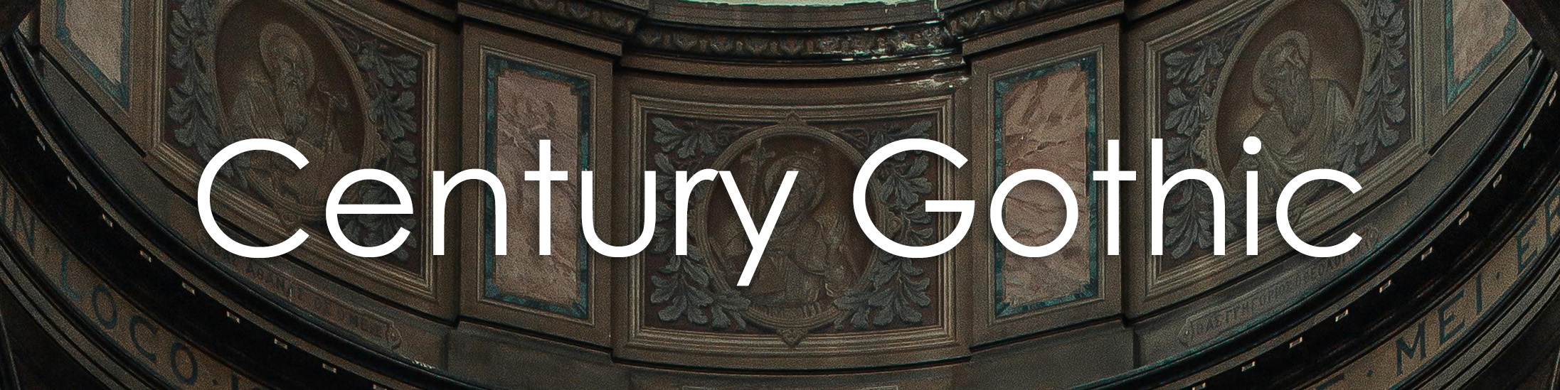 Century Gothic font
