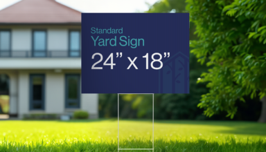 The Standard Yard Sign Size That Gets You Noticed
