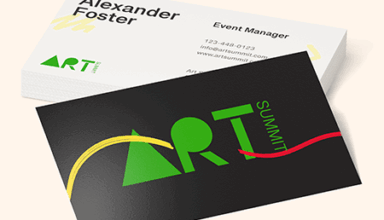Velvet Soft Touch Business Card Main Image.