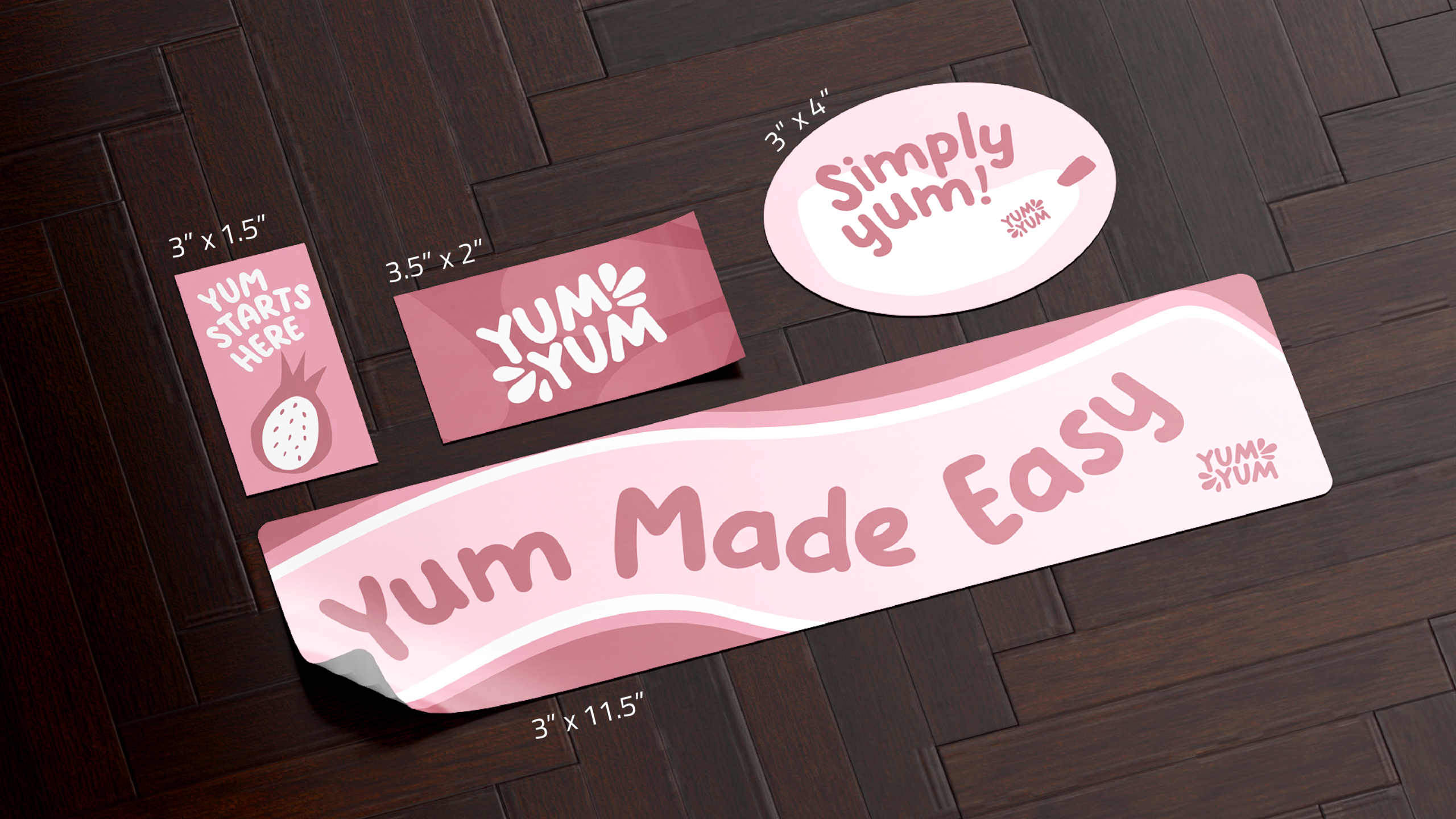Standard Elongated Sticker Sizes
