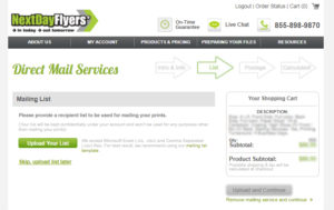 How does direct mail work? - NextDayFlyers Help Center