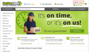 NextDayFlyers Log In