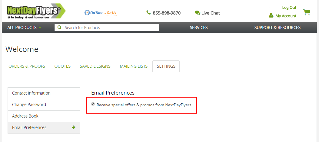 Unsubscribe from Mailing List